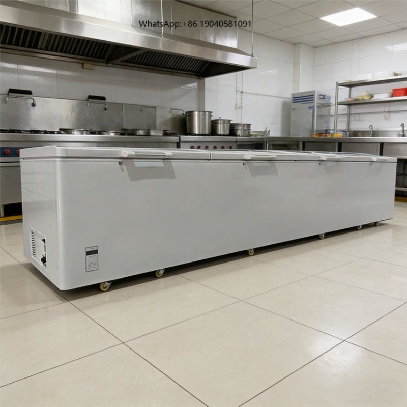Commercial Chest Freezer - 2688 Grote, horizontale, vierdeurs vrieskist voor